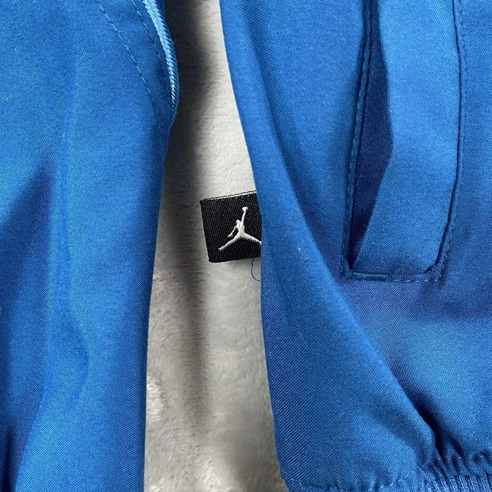 Air Jordan Jacket Mens Medium Mesh Lined Windbreaker Full Zip Activewear Blue